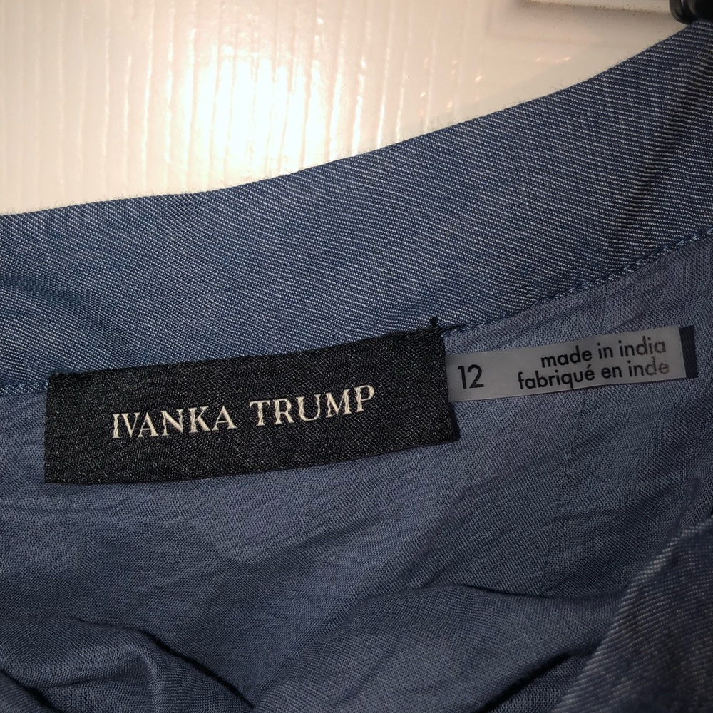 NWT Ivanka Trump pleaded midi skirt linen and cotton. Size 12 - Picture 3 of 7